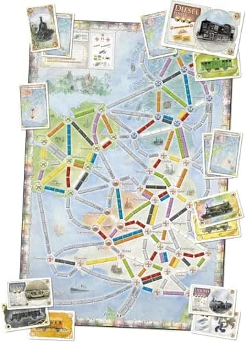 Days of Wonder Ticket to Ride United Kingdom + Pennsylvania Board Game Expansion | Strategy Family Game for Kids & Adults thumbnail 2