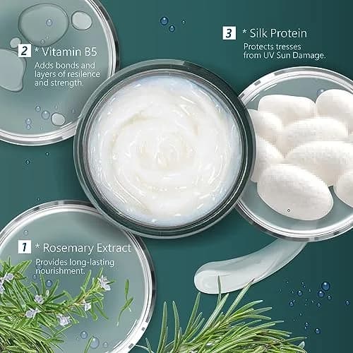 SH-RD Protein Cream Leave-In Conditioner 80ml (2.71 Fl Oz) | Repairs Dry Damaged Hair with Silk Protein & Rosemary thumbnail 3