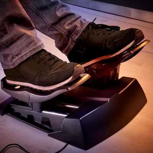 Thrustmaster TFRP Flight Rudder Pedals with S.M.A.R.T. Rail System, USB & RJ12, Black | Precision Flight Sim Controls for PC, PS5, Xbox thumbnail 3