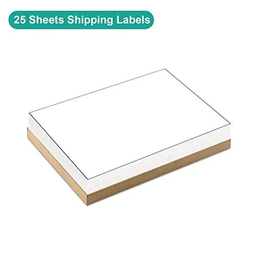 MFLABEL Full Sheet Sticker Paper 25 Sheets | White Matte Printable Vinyl Labels for Inkjet & Laser Printers thumbnail 3