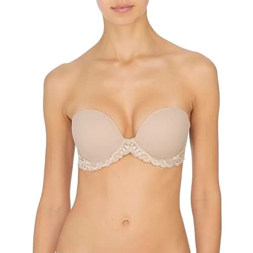Natori Feathers Strapless Plunge Multiway Bra 32B | Breathable, Elegant Support thumbnail 1