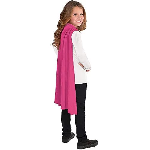 Party City 30 inch Cape for Children and Adults, Pink | One Size Superhero Costume Accessory thumbnail 3