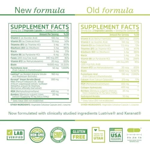 ZHOU Hairfluence Supplement - 60 Veggie Capsules | Supports Healthy Hair & Nails thumbnail 4