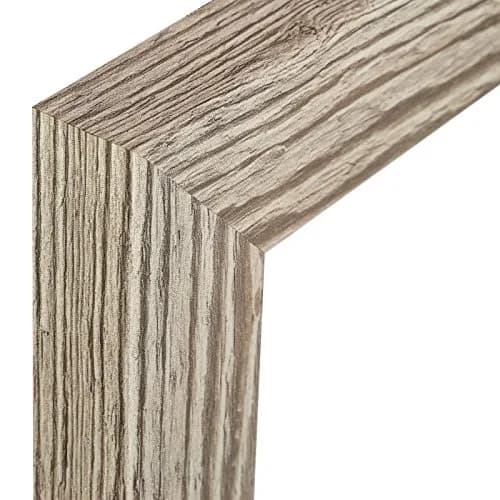Craig Frames 5x7 inch (17.78cm) White Faux Barnwood Picture Frame with Glass | Modern Wall & Tabletop Decor thumbnail 4