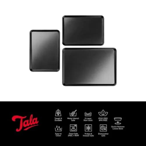 Tala Performance Baking Tray Set of 3 | Heavy-Duty Carbon Steel, Non-Stick, Oven Safe thumbnail 2