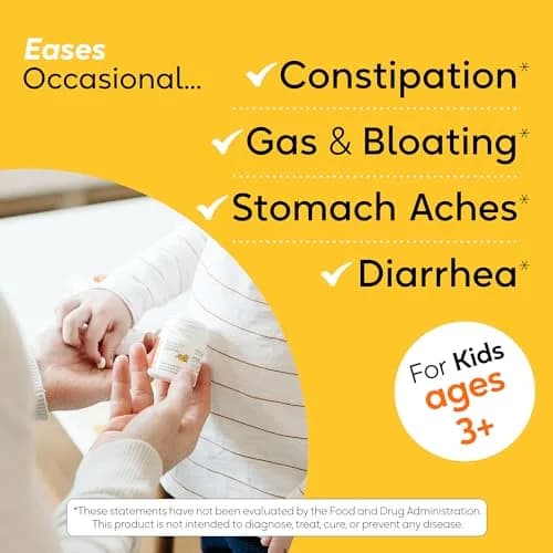 BioGaia Kids Probiotic | Ease Tummy Discomfort & Constipation | Lemon Lime Chewables for Kids thumbnail 4