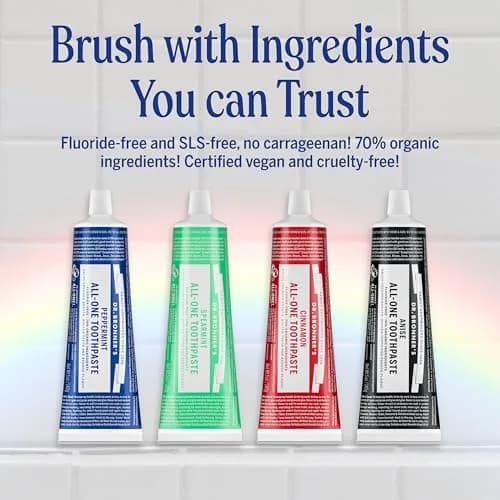 Dr. Bronner's Cinnamon All-One Toothpaste 450g (16 oz) | Fluoride-Free & Vegan thumbnail 6