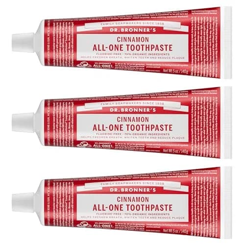 Dr. Bronner's Cinnamon All-One Toothpaste 450g (16 oz) | Fluoride-Free & Vegan thumbnail 1