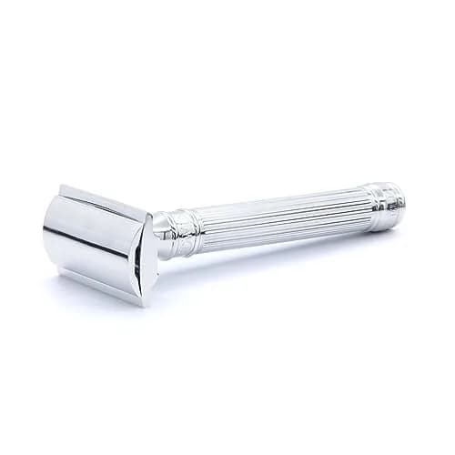 Edwin Jagger Chrome Lined Double Edge Razor - Long Handle | Luxury Wet Grip for Close Shaves thumbnail 5