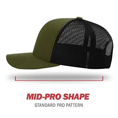 Richardson 112 Split Loden/Black Trucker Baseball Cap - One Size - view 3