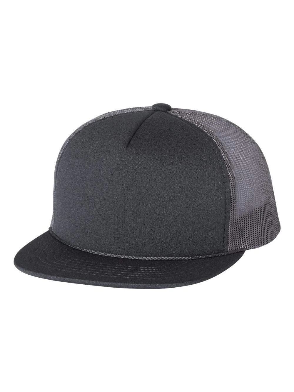 R RICHARDSON Foamie Trucker Snapback One Size Charcoal | Structured, Adjustable Cap for Men & Women — Charcoal