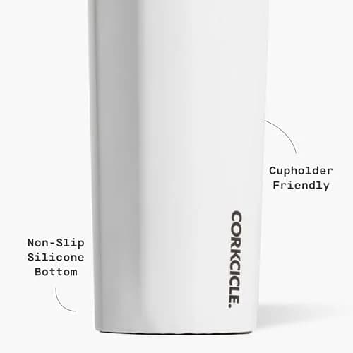 Corkcicle Classic Canteen 16 oz Triple Insulated Bottle, Gloss White | Keeps Drinks Cold 25 Hrs, Hot 12 Hrs thumbnail 4