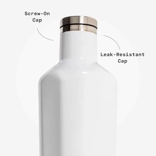 Corkcicle Classic Canteen 16 oz Triple Insulated Bottle, Gloss White | Keeps Drinks Cold 25 Hrs, Hot 12 Hrs thumbnail 5