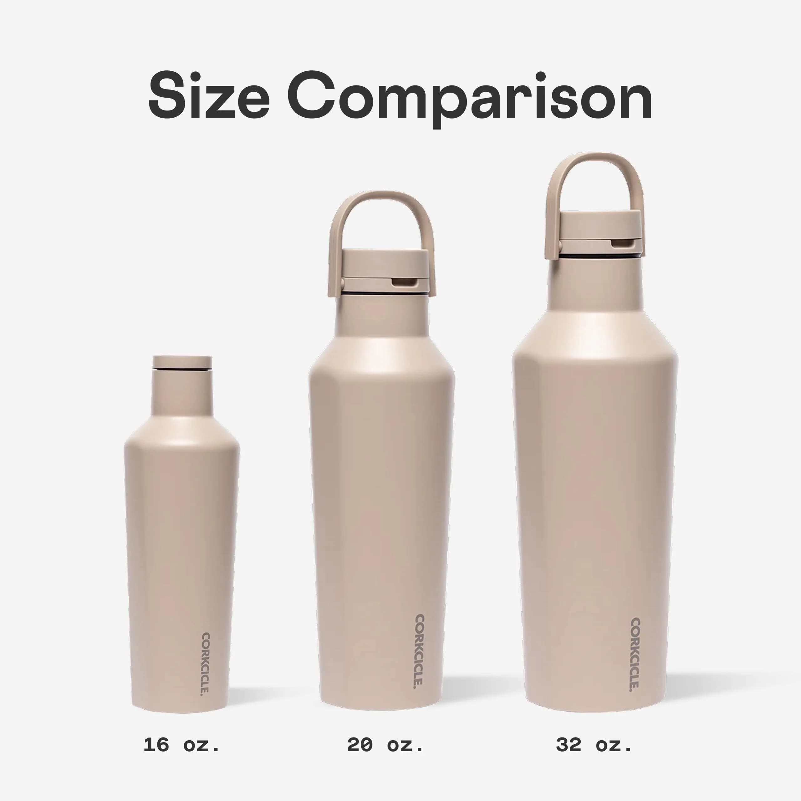 Corkcicle Classic Canteen 16 oz Triple Insulated Bottle, Gloss White | Keeps Drinks Cold 25 Hrs, Hot 12 Hrs - view 7