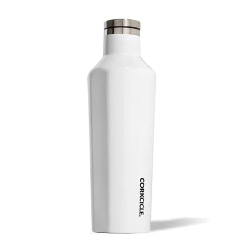 Corkcicle Classic Canteen 16 oz Triple Insulated Bottle, Gloss White | Keeps Drinks Cold 25 Hrs, Hot 12 Hrs thumbnail 1