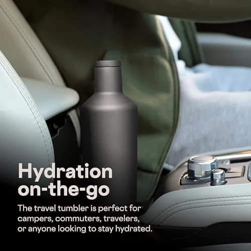 Corkcicle Classic Canteen 750ml (25 oz) Triple Insulated Bottle, Black | Keeps Drinks Cold 25 Hrs, Hot 13 Hrs thumbnail 6