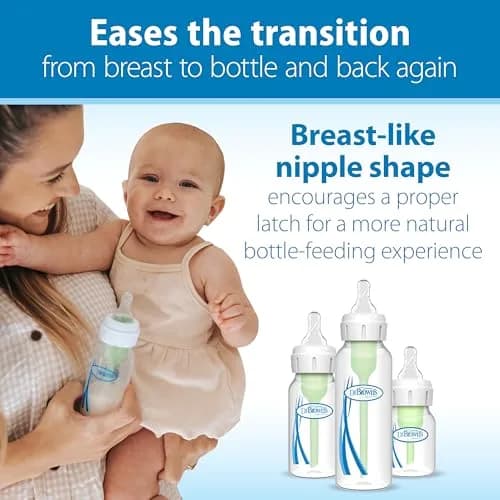 Dr. Brown's Narrow Preemie Flow Nipple, 0m+, 6-Pack | Slowest Flow for Premature Babies & Feeding Difficulties thumbnail 3