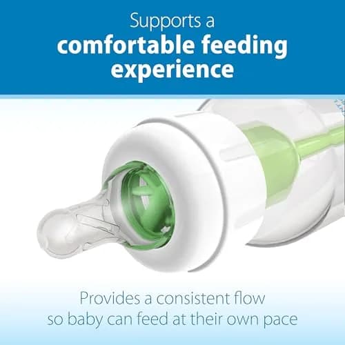 Dr. Brown's Narrow Preemie Flow Nipple, 0m+, 6-Pack | Slowest Flow for Premature Babies & Feeding Difficulties thumbnail 4