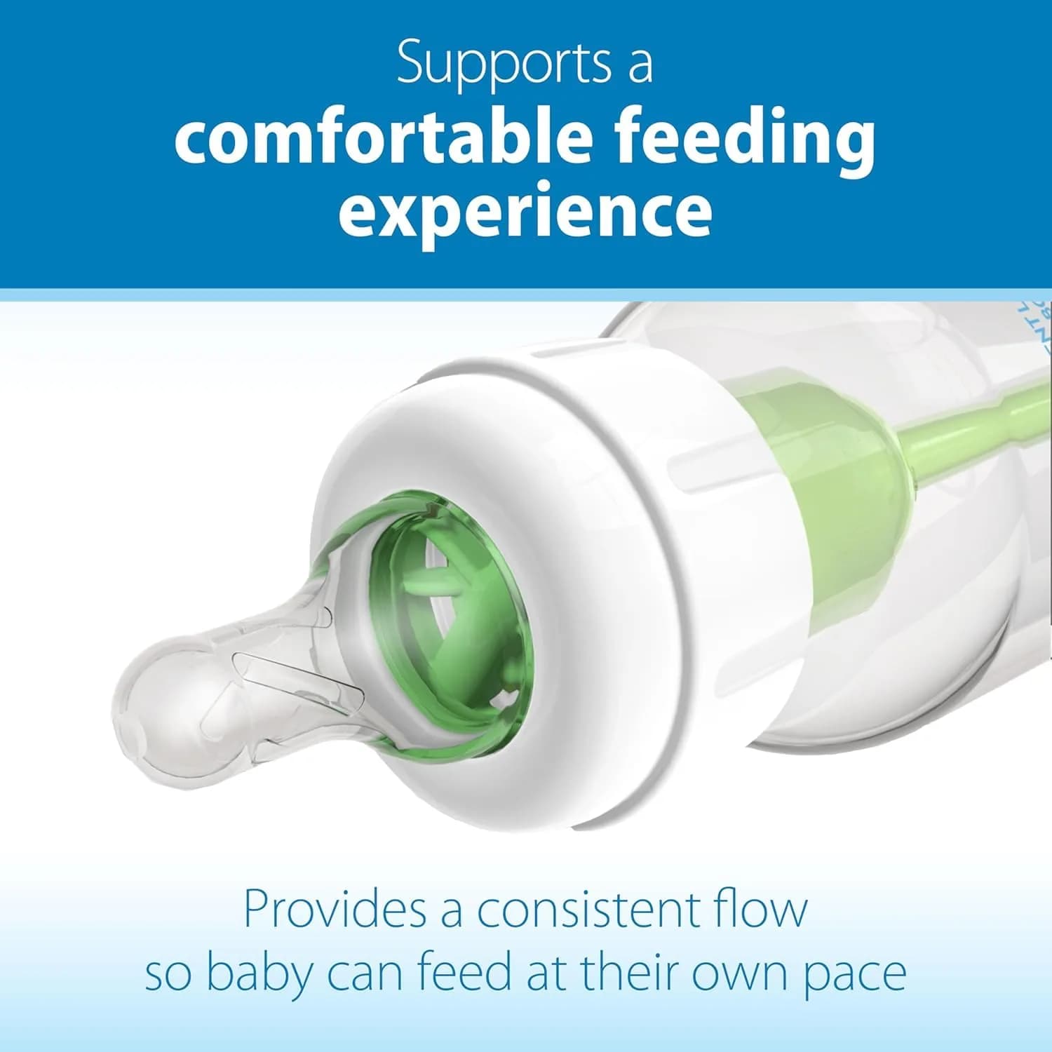 Dr. Brown's Narrow Level 2 Medium Flow Nipple 6-Pack | Clinically Proven Anti-Colic Nipple for 3m+ Babies thumbnail 4