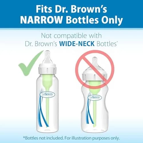 Dr. Brown's Narrow Level 2 Medium Flow Nipple 6-Pack | Clinically Proven Anti-Colic Nipple for 3m+ Babies thumbnail 8