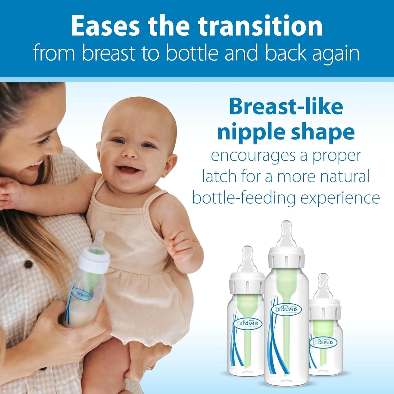 Dr. Brown's Narrow Level 2 Medium Flow Nipple 6-Pack | Clinically Proven Anti-Colic Nipple for 3m+ Babies thumbnail 3