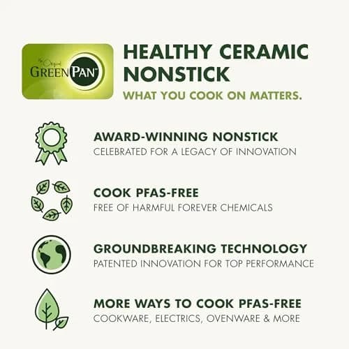 GreenPan Mini Healthy Ceramic Nonstick Egg Pan 12.5 cm (5") | Perfect for Single Servings thumbnail 4