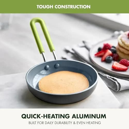 GreenPan Mini Healthy Ceramic Nonstick Egg Pan 12.5 cm (5") | Perfect for Single Servings thumbnail 2