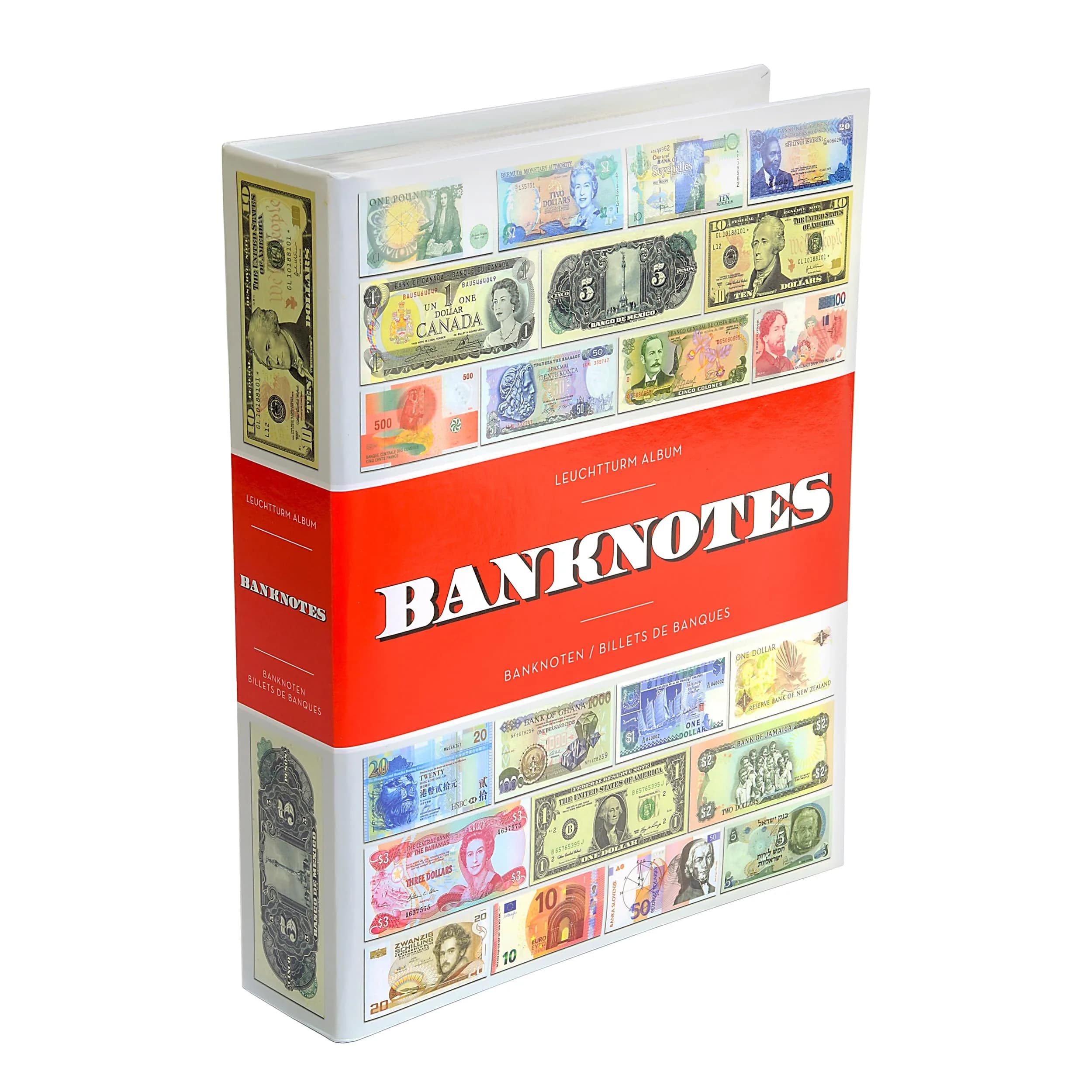 Leuchtturm Currency Album with 100 Sheets | Store & Display 300 Banknotes