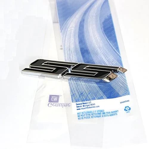 Yoaoo OEM Chrome SS Emblem Badge Sticker 3D Logo 3.6 inch | Weatherproof Alloy thumbnail 1