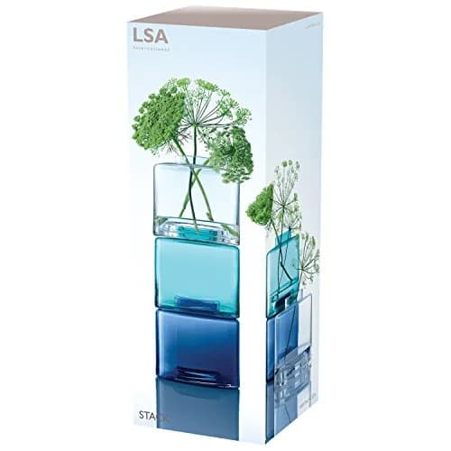 LSA International Stack Vase Trio 41.5 cm (16.25") | Handmade Mouth Blown Glass thumbnail 6