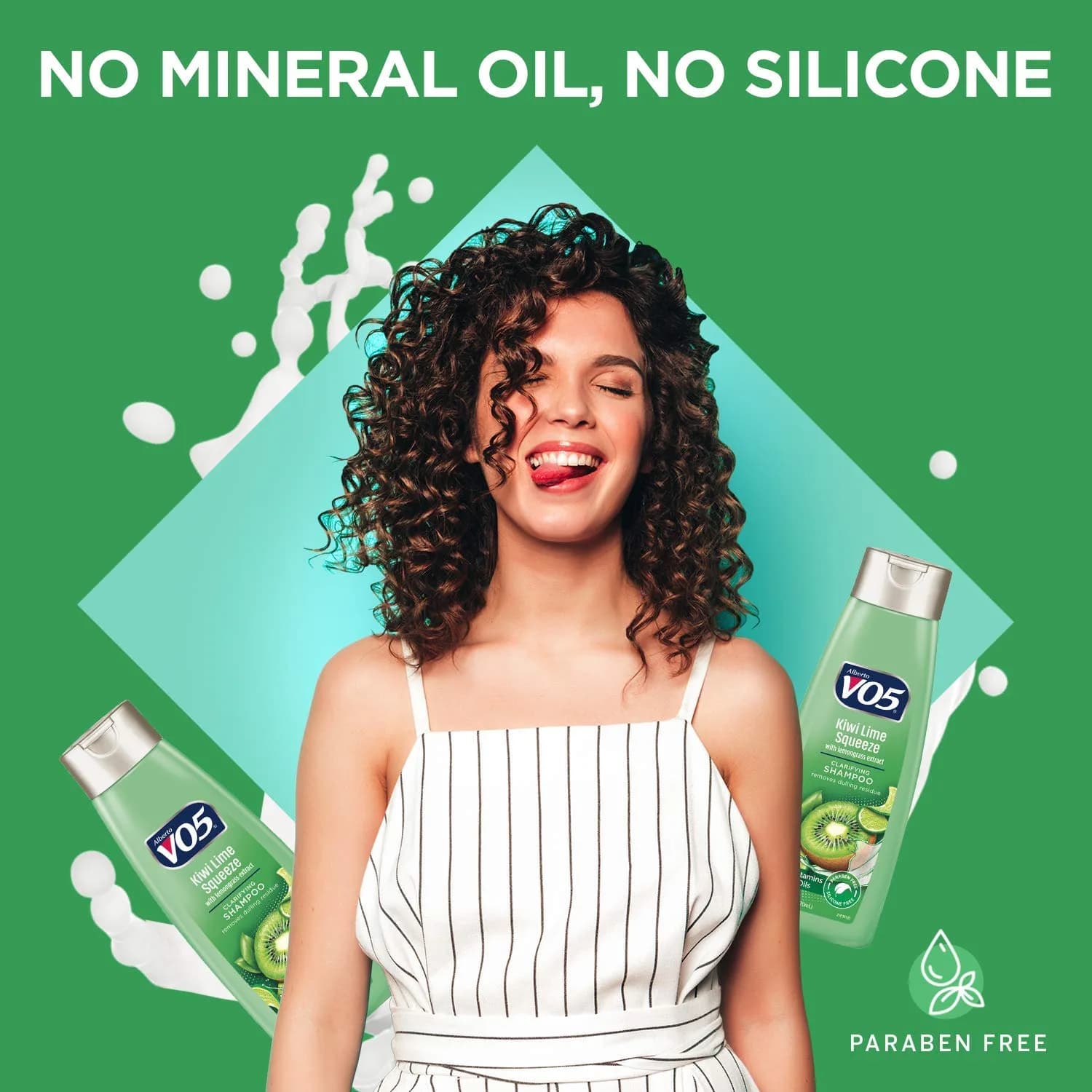 VO5 Herbal Escapes Clarifying Shampoo Kiwi Lime Squeeze 370ml (12.5 Fl Oz) | Nourishes Hair for Fuller, Thicker Look - view 5