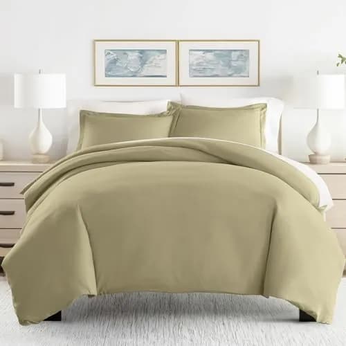 Linen Market Soft Brushed Microfiber Duvet Cover Set King | Luxurious & Durable (70-120 chars) thumbnail 1