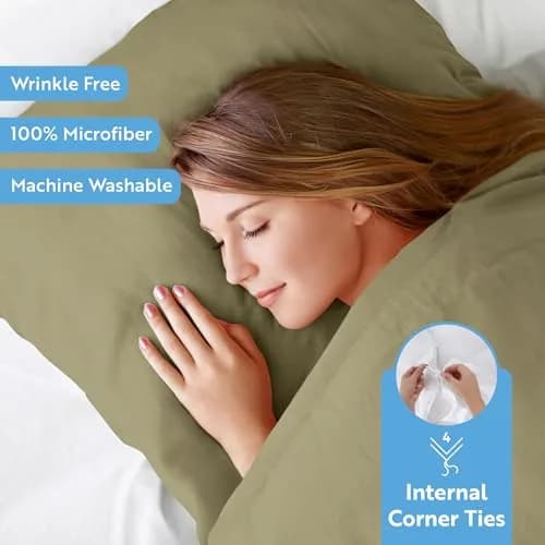 Linen Market Soft Brushed Microfiber Duvet Cover Set King | Luxurious & Durable (70-120 chars) thumbnail 2