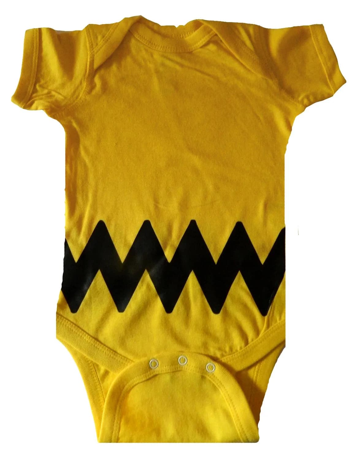 Custom Kingdom Baby Bodysuit 12 Months Yellow | Peanuts Charlie Brown Celebration - main product image