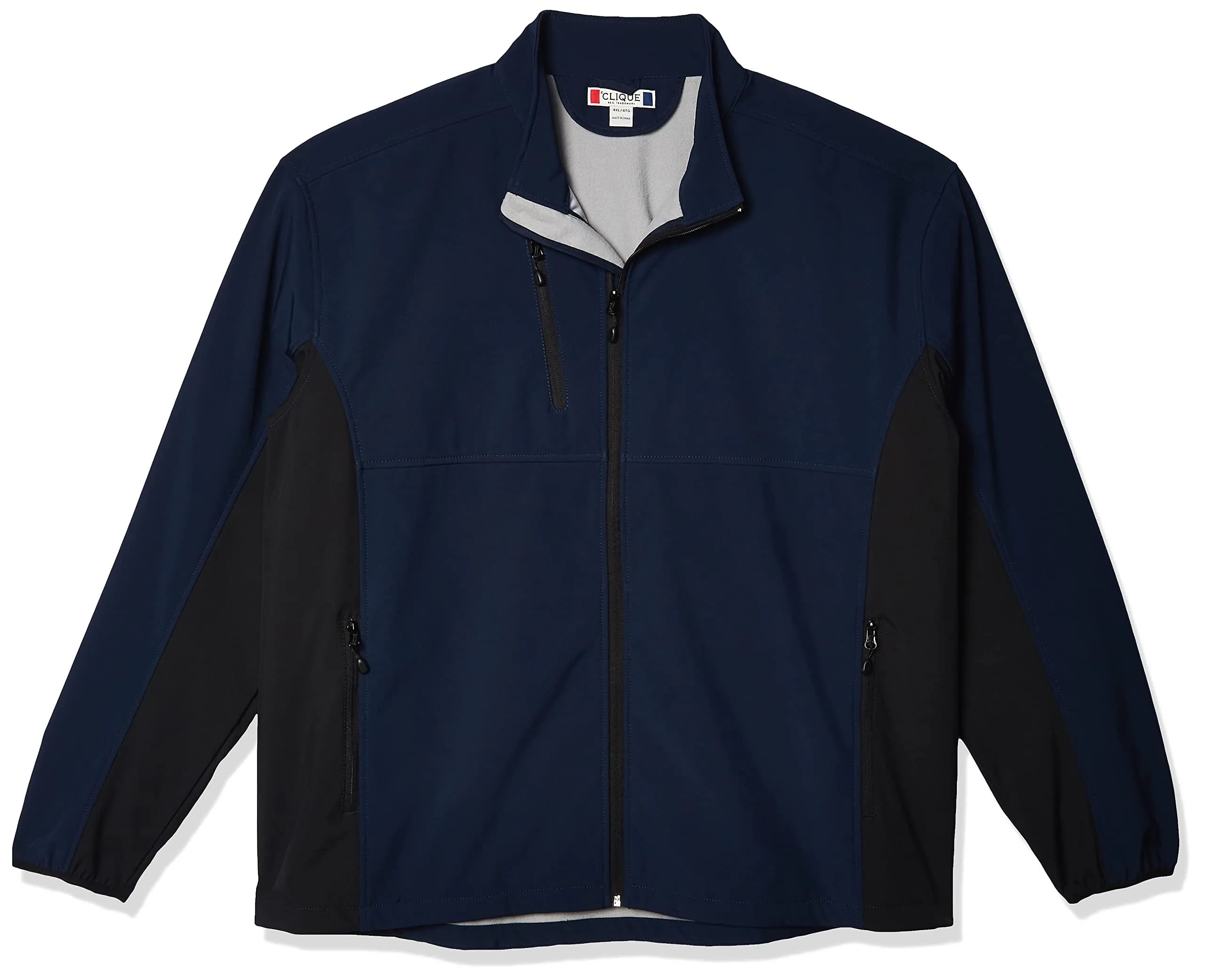 Cutter & Buck Narvik Colorblock Softshell Jacket XX-Large | Waterproof Breathable Men’s Windbreaker — Dark Navy/Black / 4X-Large