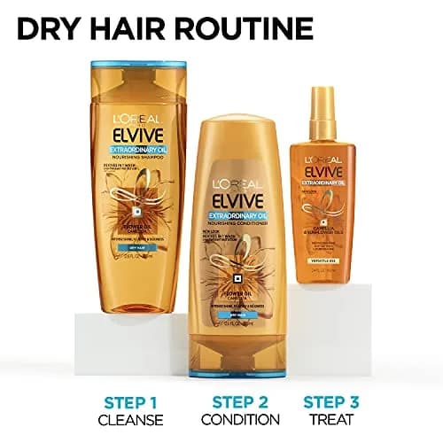 L'Oreal Paris Elvive Extraordinary Oil Nourishing Conditioner 12.6 Fl Oz | Deep Hydration for Dry Hair thumbnail 5
