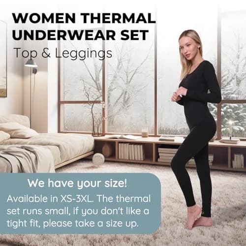 Ultra Dry Women Thermal Set Black Medium | Lightweight Fleece & Flexibility thumbnail 3