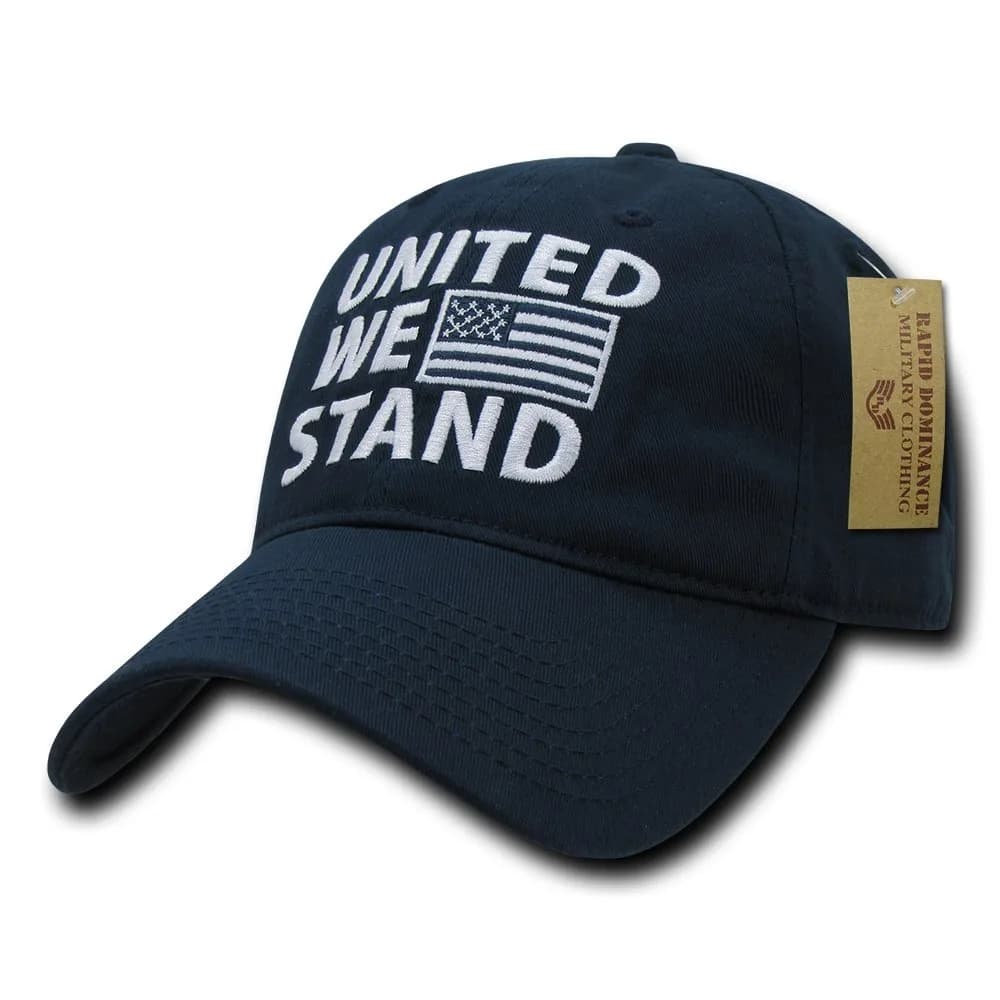 Rapid Dominance Relaxed Graphic Cap, Navy | Adjustable Dad Hat with Embroidered Logo — Navy