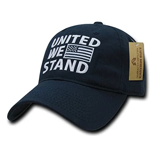 Rapid Dominance Relaxed Graphic Cap, Navy | Adjustable Dad Hat with Embroidered Logo thumbnail 1