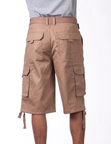 Pro Club Men's Cotton Twill Cargo Shorts with Belt, 36" | Classic Loose Fit, Durable & Breathable thumbnail 5