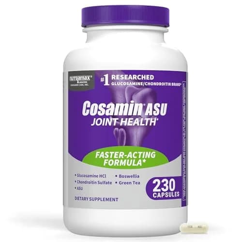 Nutramax Cosamin ASU Joint Health Supplement 230 Capsules | Faster-Acting Formula with Glucosamine, Chondroitin, ASU, and Boswellia thumbnail 1