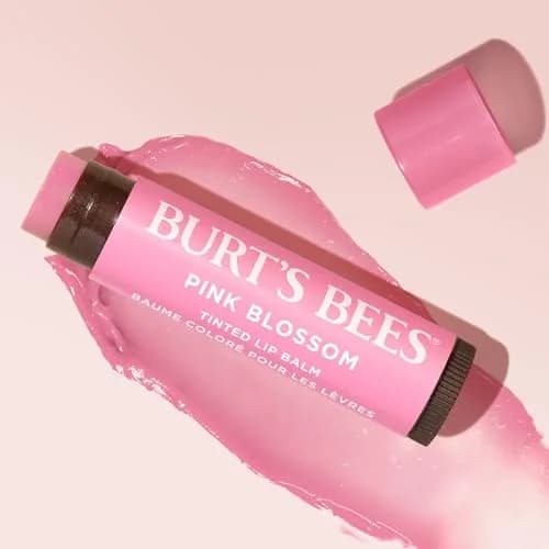 Burt's Bees Pink Blossom Tinted Lip Balm 2x0.3oz (0.6oz Total) | Natural Buildable Finish with Shea Butter thumbnail 9