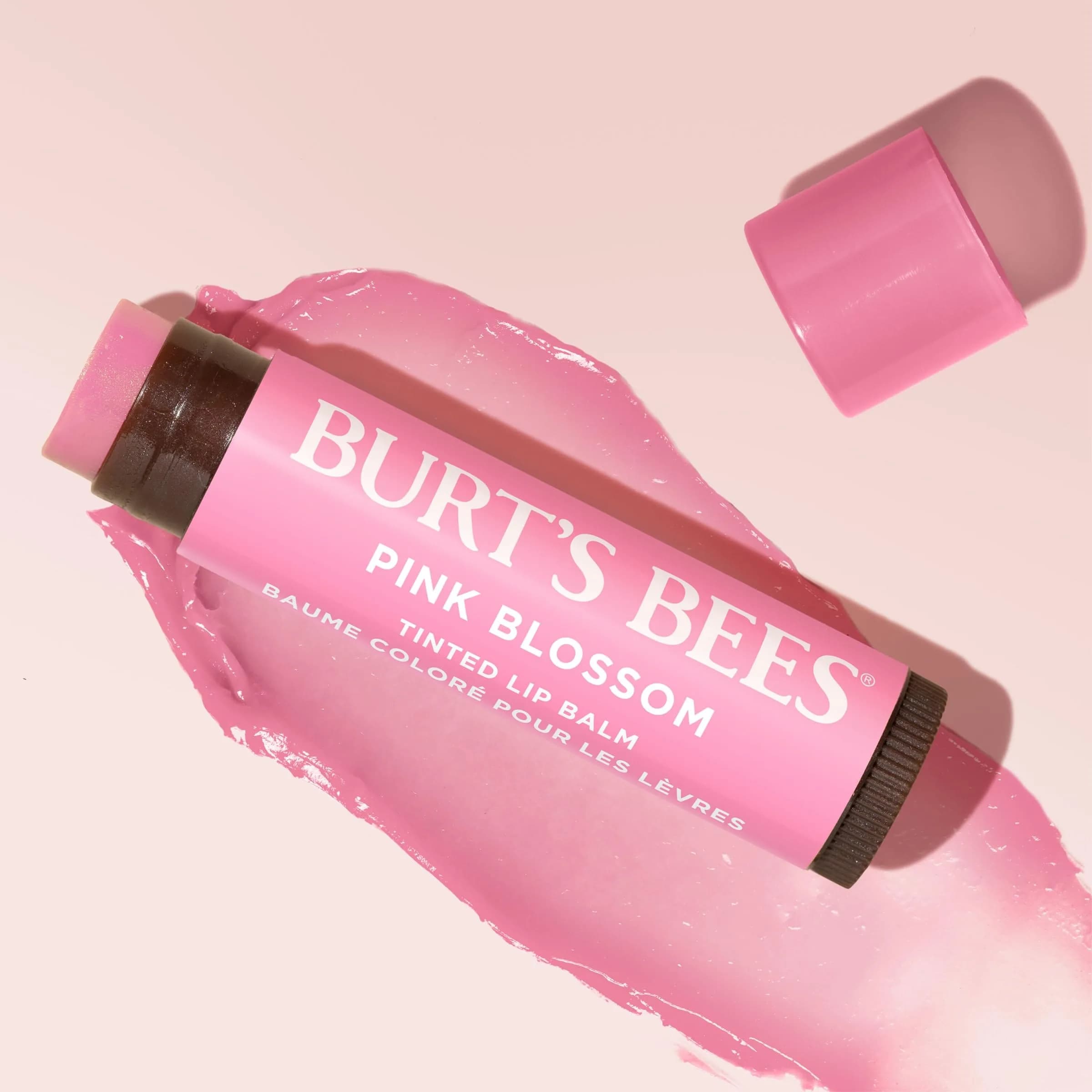 Burt's Bees Pink Blossom Tinted Lip Balm 2x0.3oz (0.6oz Total) | Natural Buildable Finish with Shea Butter - view 9
