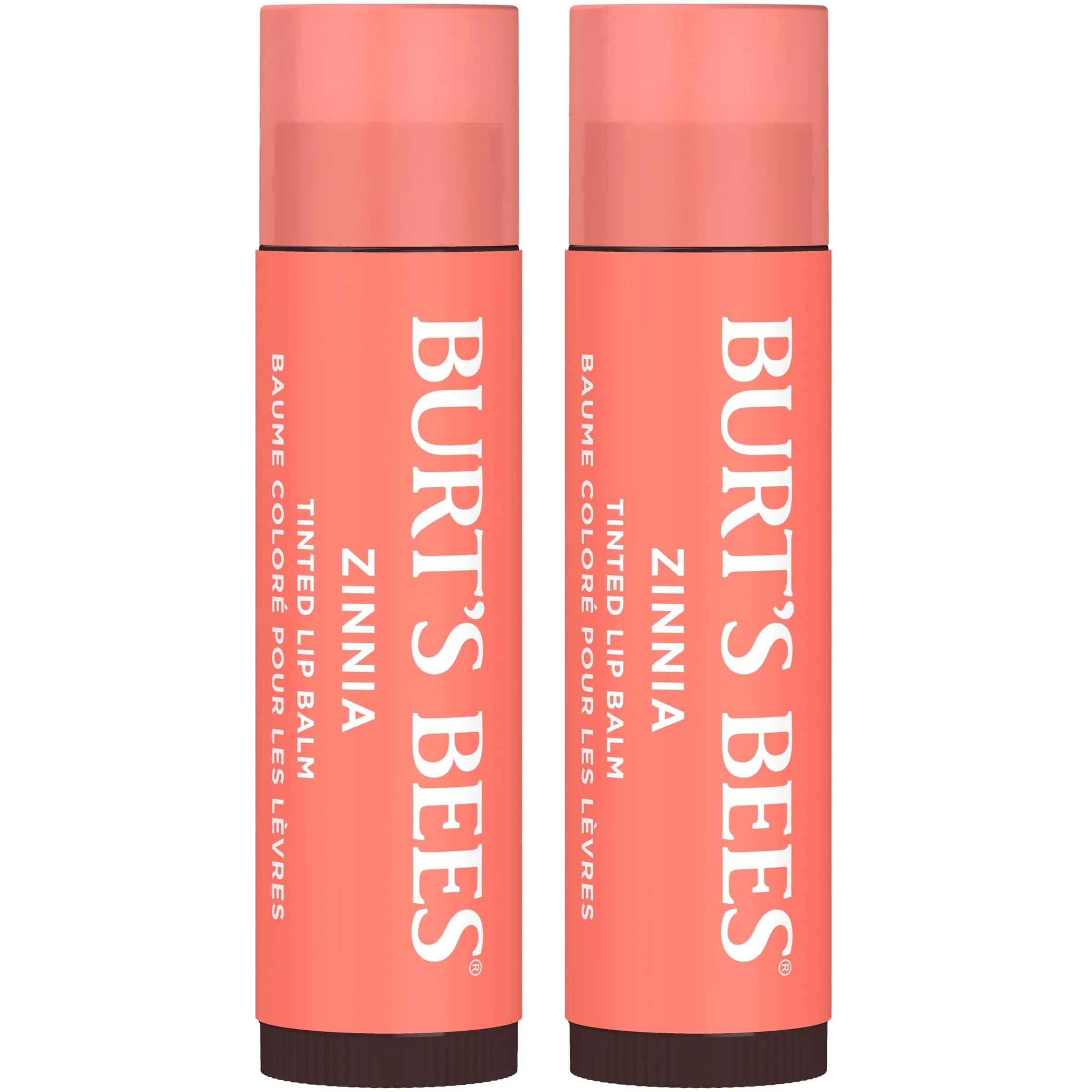 Burt's Bees Tinted Lip Balm Zinnia 2-Pack | Natural Origin, 8-Hour Moisture - main product image