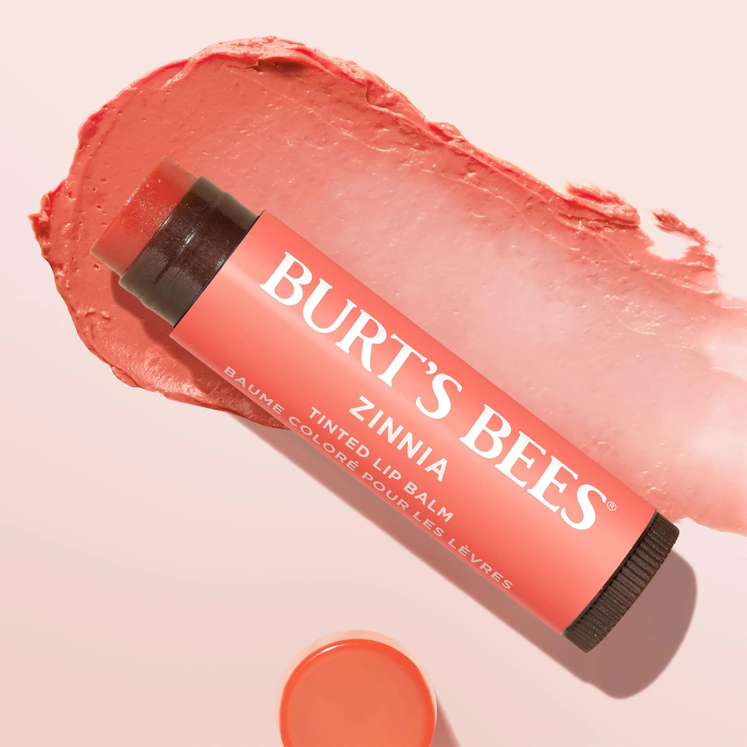 Burt's Bees Natural Tinted Lip Balm Zinnia 0.15 Oz (2-Pack) | Hydrates & Adds Sheer Color - view 9