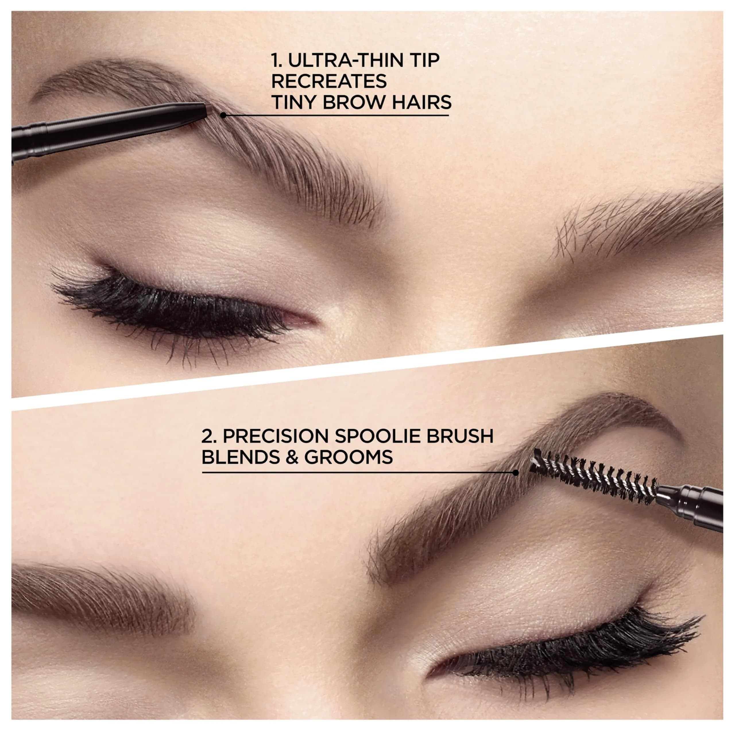 L'Oreal Paris Brow Stylist Definer Waterproof Eyebrow Pencil, Brunette | Ultra-Fine Tip for Natural Brows - view 2