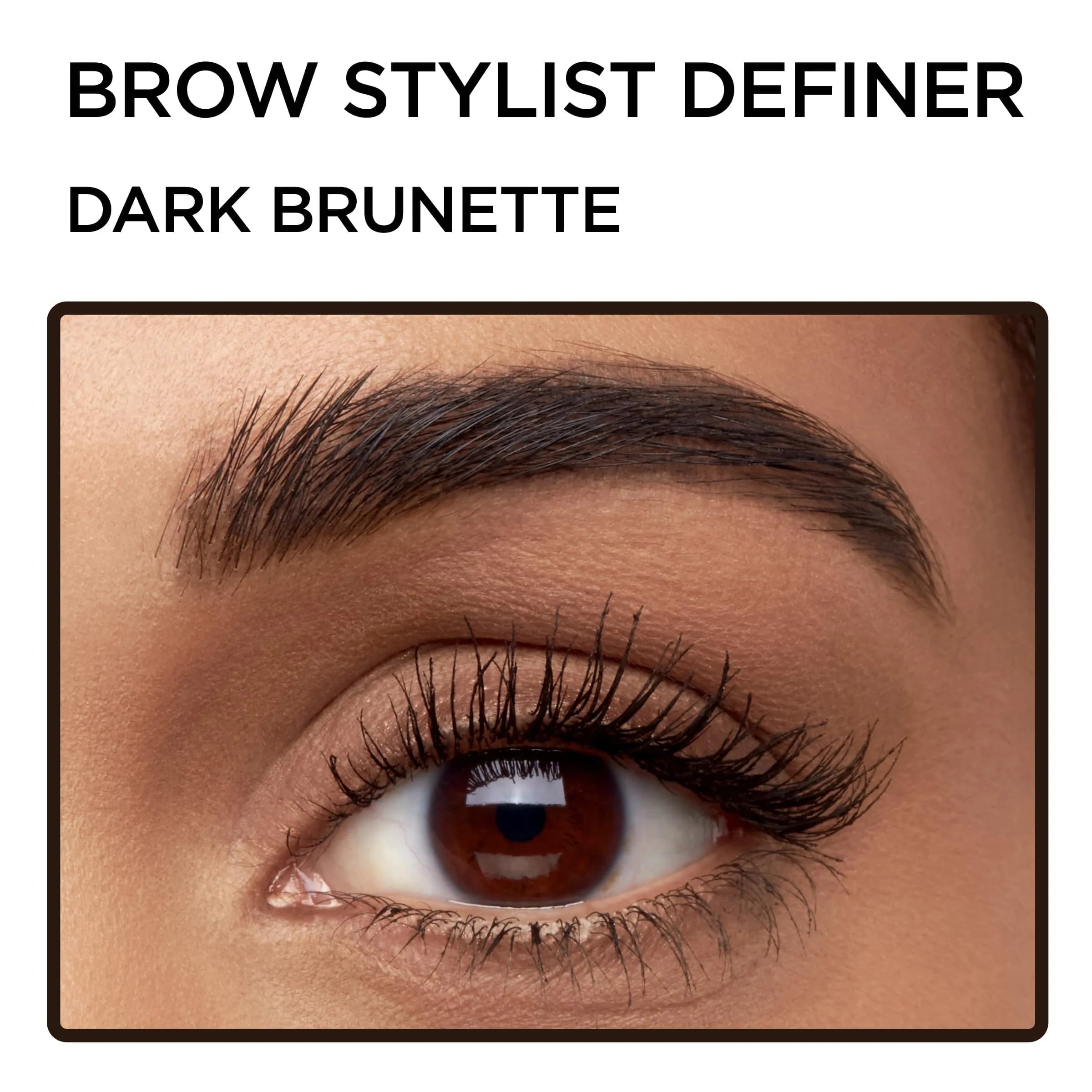 L'Oreal Paris Brow Stylist Definer Waterproof Eyebrow Pencil, Dark Brunette, 0.003 oz - view 3