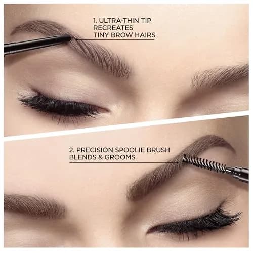 L'Oreal Paris Brow Stylist Definer Waterproof Eyebrow Pencil 0.003 oz | Ultra-Fine Mechanical & Retractable Brow Pencil for Precise, Natural-Looking Brows thumbnail 4