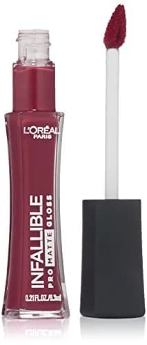 L'Oreal Paris Infallible Lip Pro Matte Gloss Forbidden Kiss 0.21 fl. oz. | Demi-matte liquid lipstick with bold color thumbnail 1