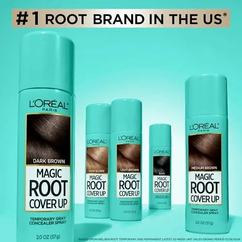 L'Oreal Paris Magic Root Cover Up Gray Hair Spray, Dark Blonde 59ml (2 oz) | Ammonia-Free Temporary Root Concealer thumbnail 9